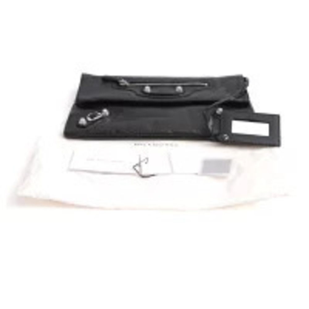Balenciaga Bag Giant Leather Envelope Black Clutch - Picture 10 of 10